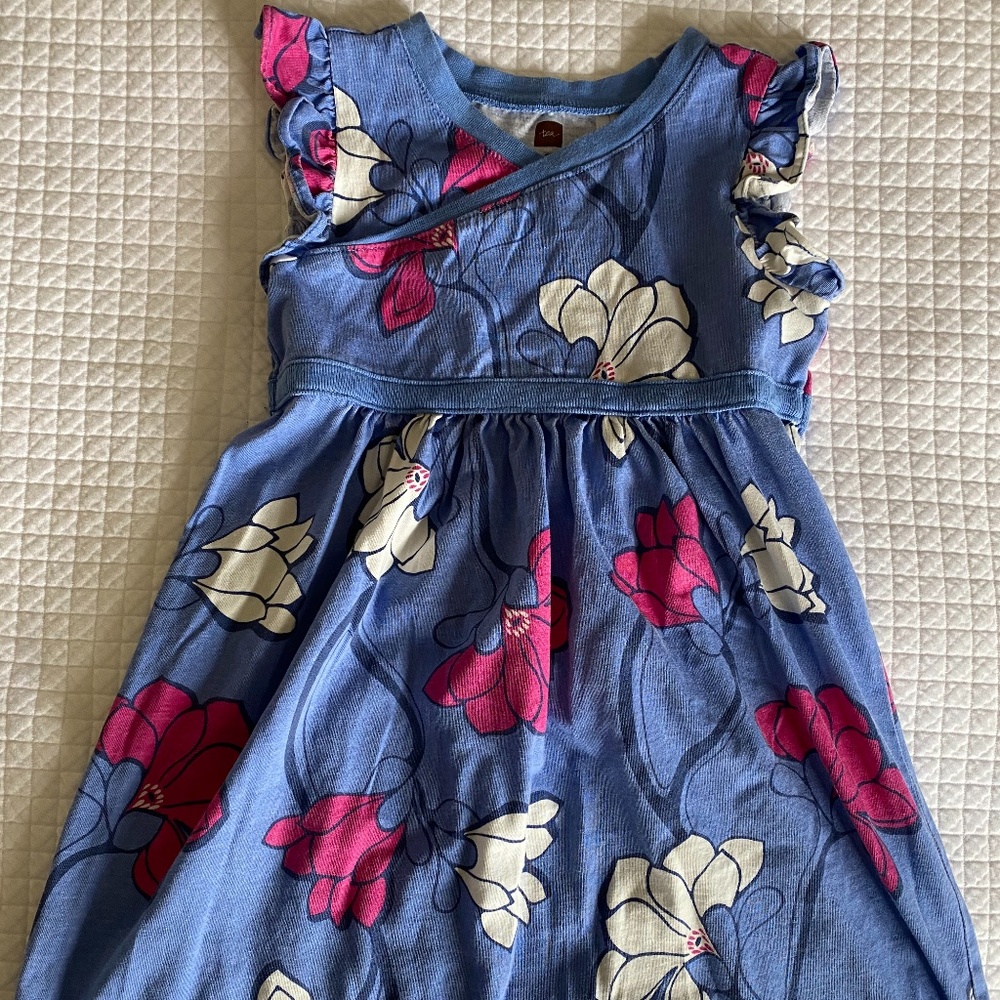 Girls Sz 4 or 5 Tea Collection Wrap Style Dress